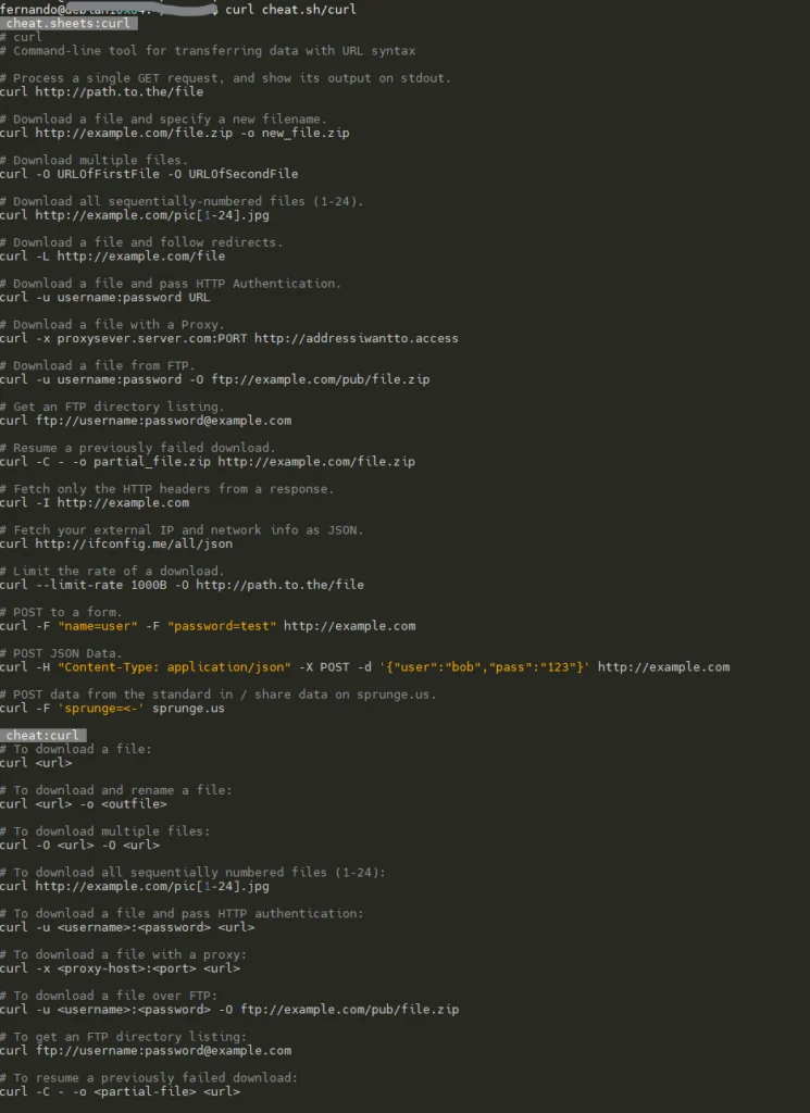 lista comandos linux terminal