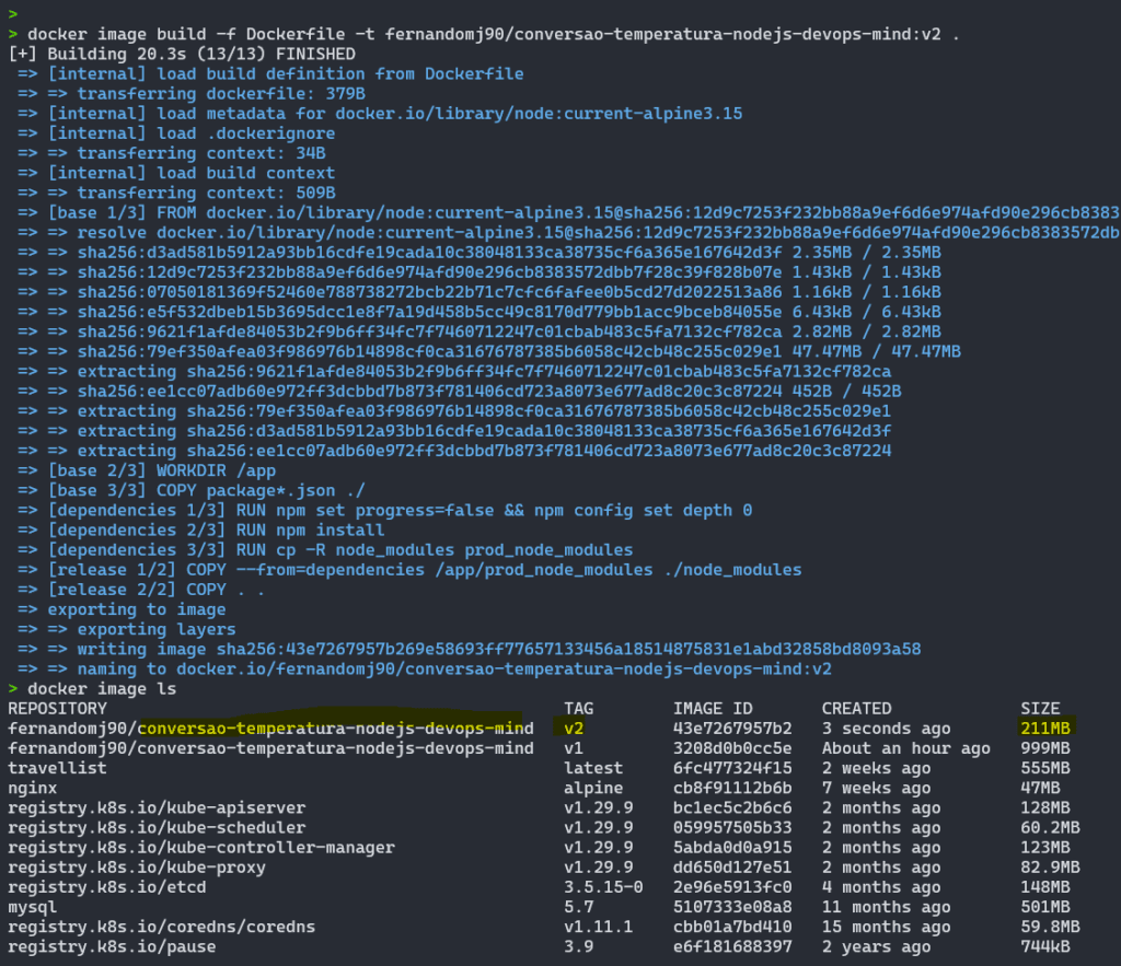 Docker multistage build