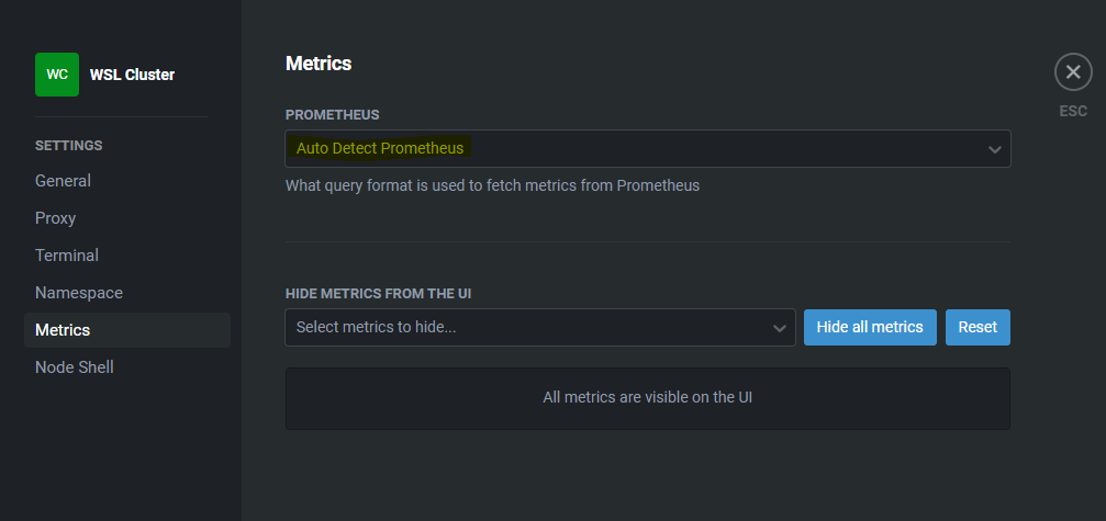 metrics prometheus